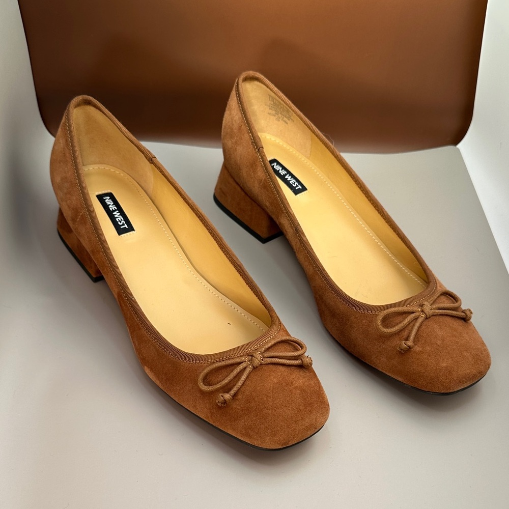 Nine West Brown faux Suede Loafers